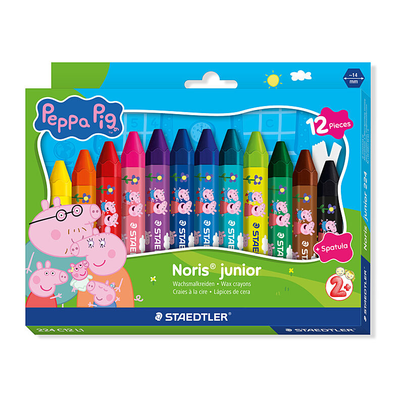 Staedtler Peppa Pig Crayons - Pack of 12 (Box of 6)