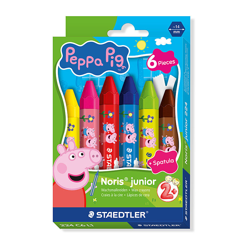 Staedtler Peppa Pig Crayons - Pack of 6 (Box of 6)