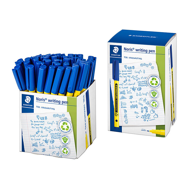 Staedtler Noris Writing Pen - Blue (Box of 50)