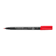 Staedtler Lumocolor 0.6mm Fine Permanent Pen - Box of 10 - Red