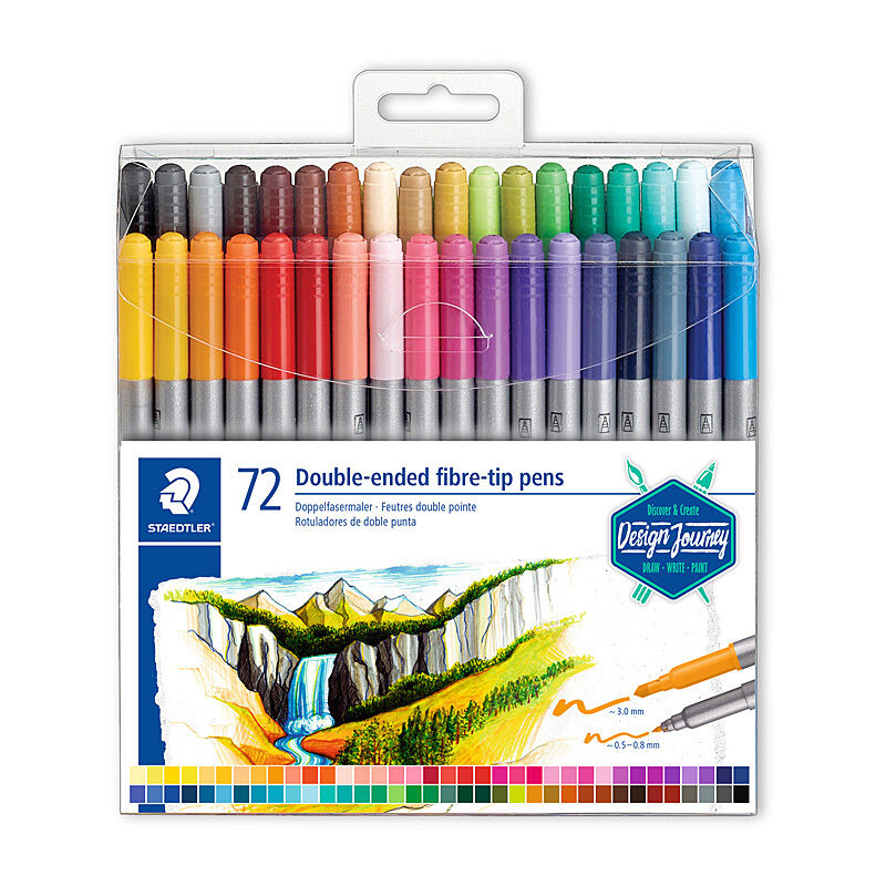 Staedtler Dbl Fibre Pen Assorted Wlt72