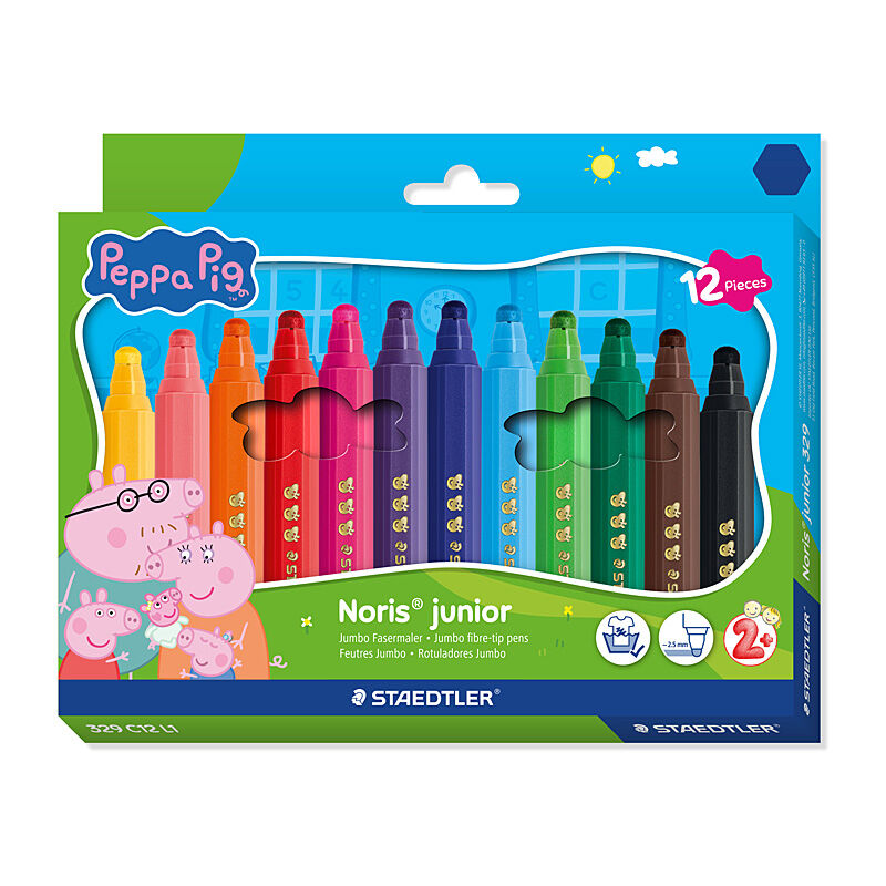Staedtler Peppa Pig FibrePenPk12 Box of 10