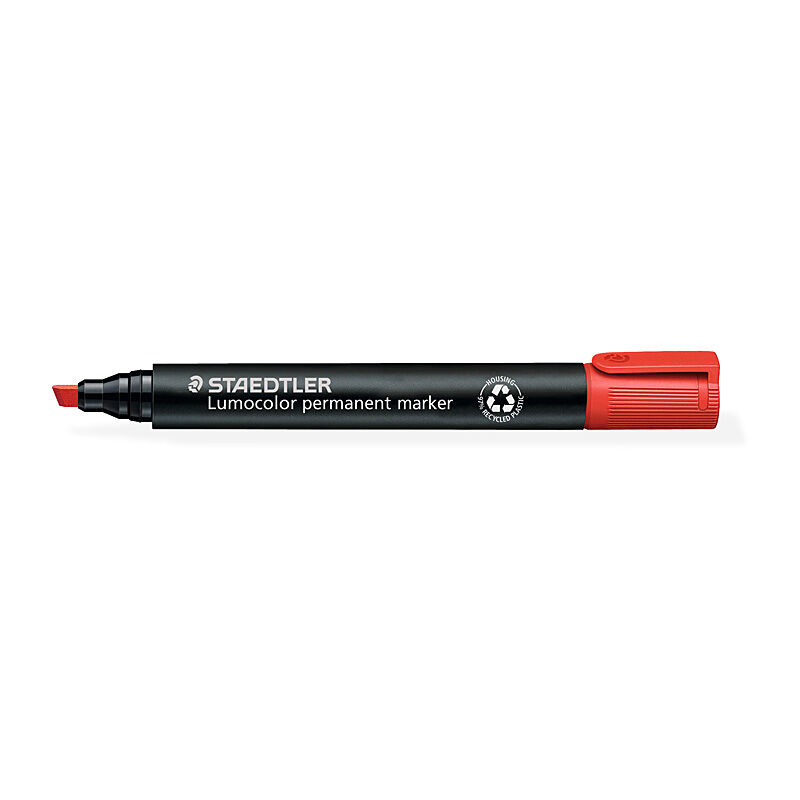 Staedtler Lumo PermMarkr Chs Red Box of 10