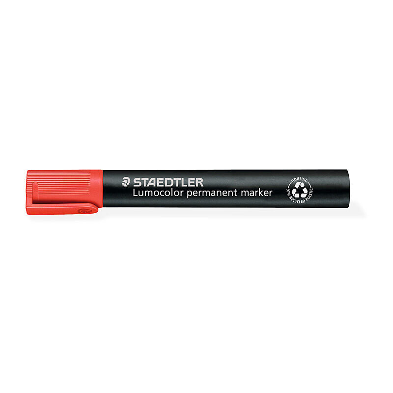 Staedtler Lumo PermMarkr Chs Red Box of 10
