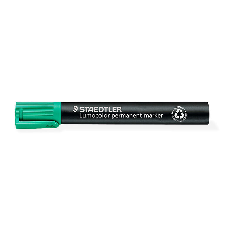 Staedtler Lumo PermMarkr Chs Green Box of 10
