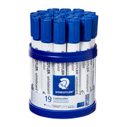 Staedtler Whiteboard Marker 351 Bullet Blue Cup of 19