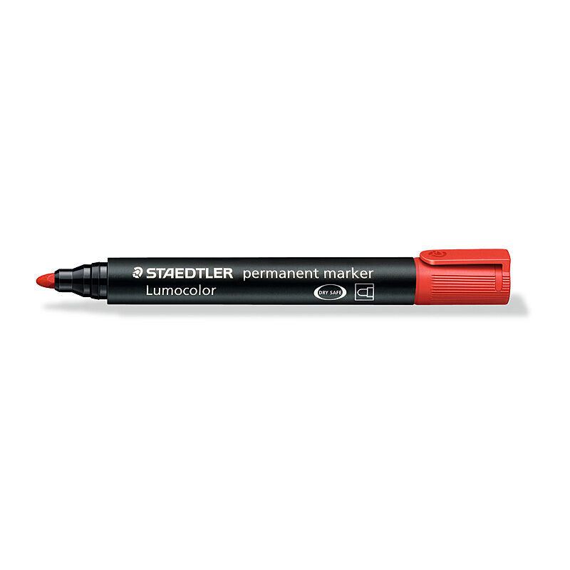 Staedtler Permanent Marker 352 Bullet - Red (Box of 10)
