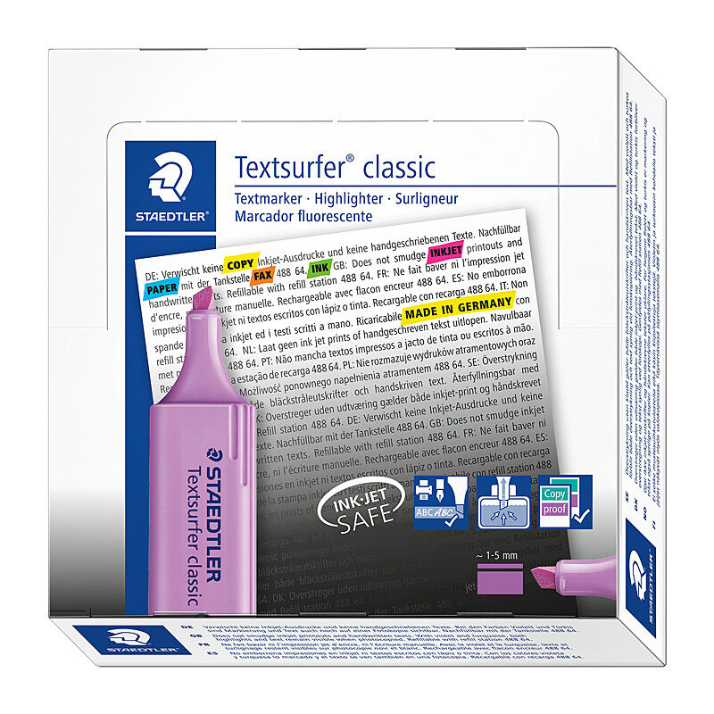 Staedtler Hltr Textsurf Viol Wallet of 10