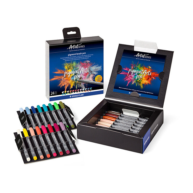 Staedtler Pigment Brush Pen 371 - Pack of 24