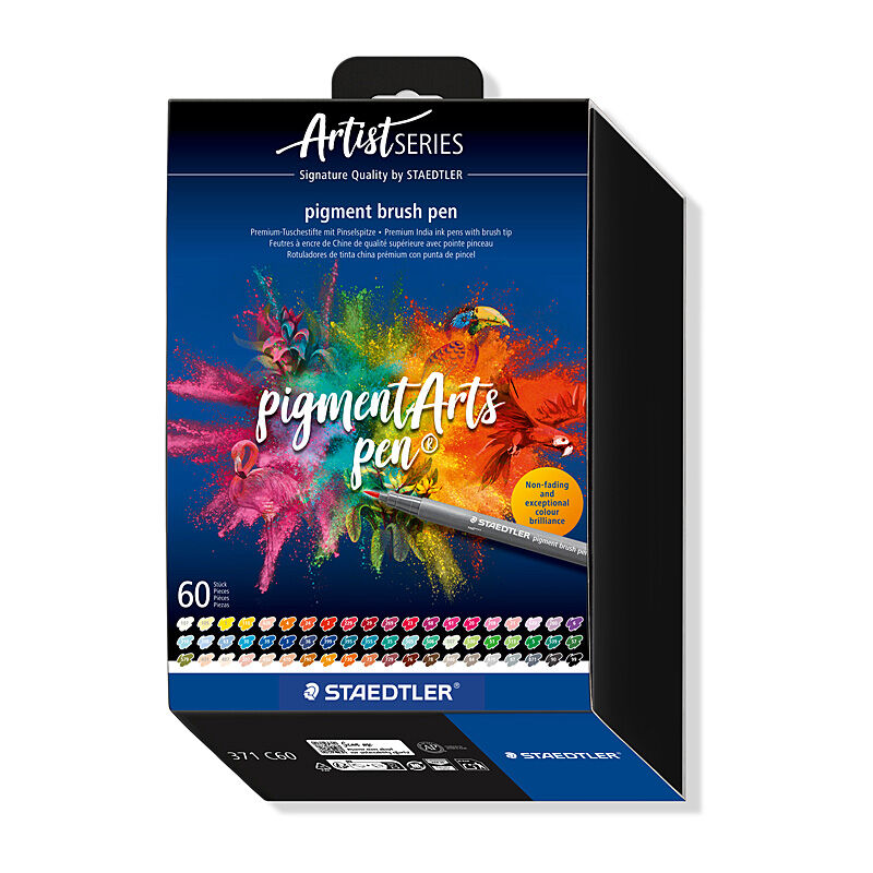 Staedtler Pigment Brush Pen 371 - Pack of 60