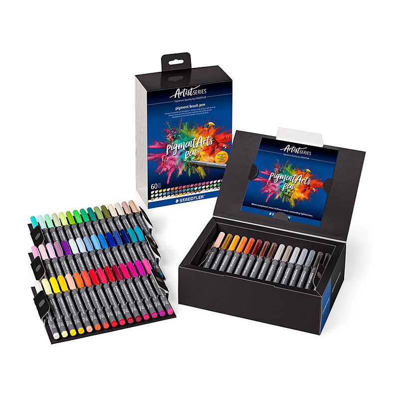 Staedtler Pigment Brush Pen 371 - Pack of 60