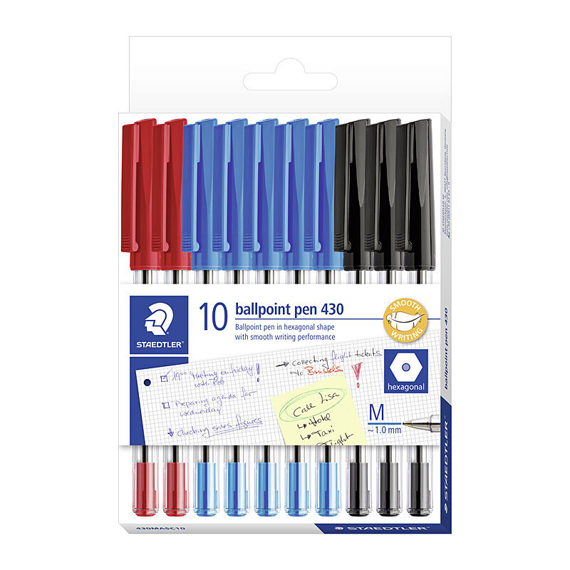 Staedtler Ballpoint430 M - Assorted (Box of 10)