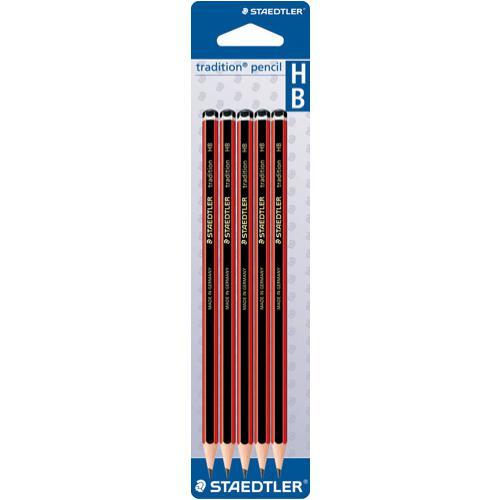 Staedtler Tradition Lead Pencil - 110 (HB): Pack of 5 (Box of 10)