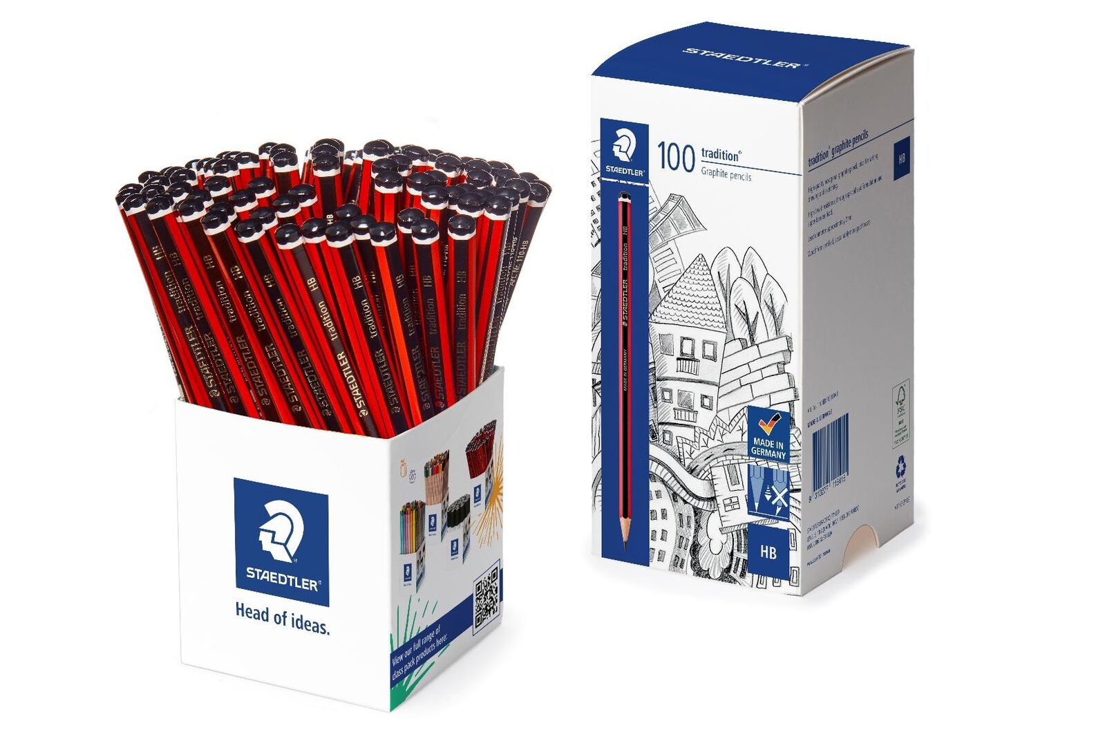 Staedtler Lead Pencils - Tradition 110: HB (Cup of 100)