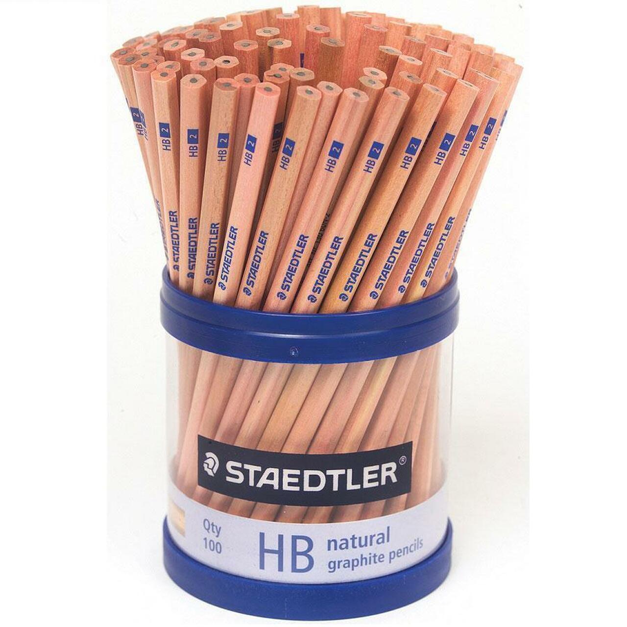 Staedtler Natural Graphite Pencils: HB - 100 Pack