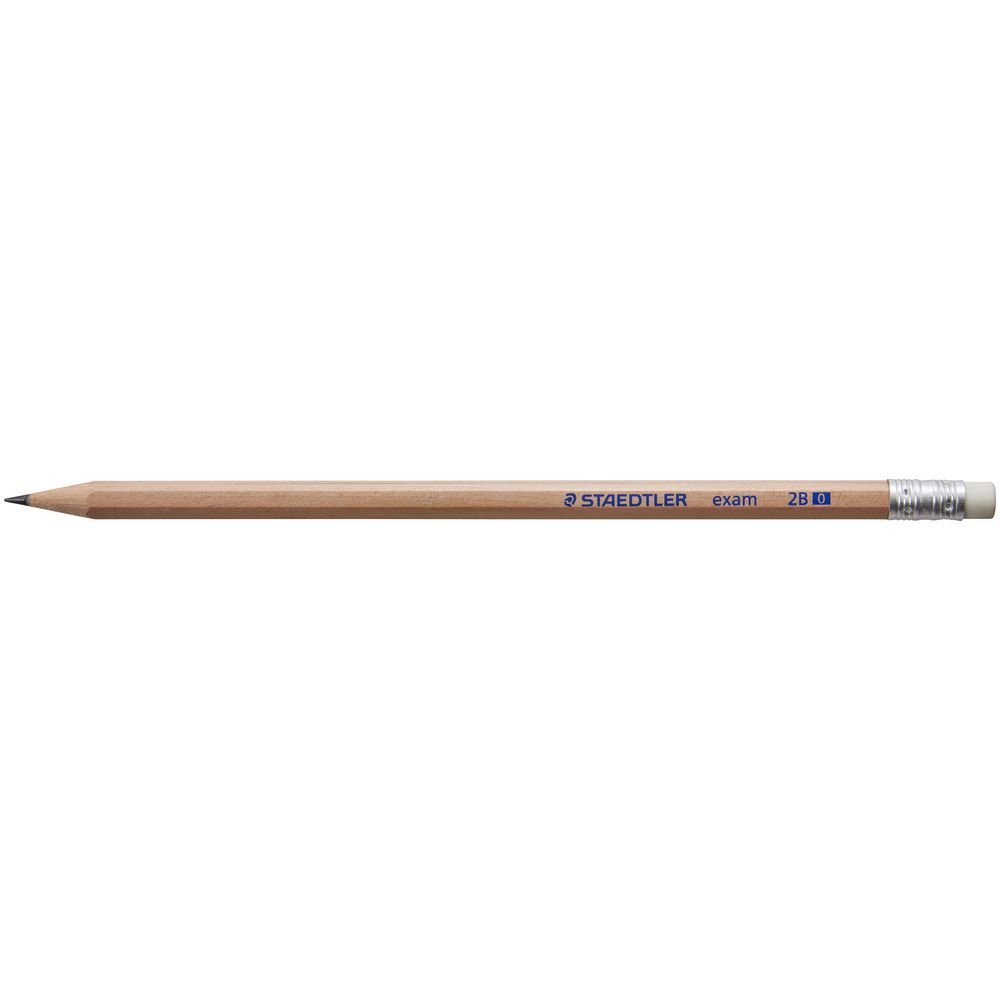Staedtler Exam Eraser Tip Graphite Pencils: 2B - 12 Pack