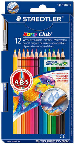 Staedtler Noris Pencils - Coloured Aquarell (Pack of 12)