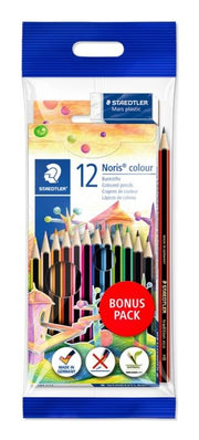 Staedtler Coloured Pencils Noris - Bonus Pack Assorted (Pack of 12+2)