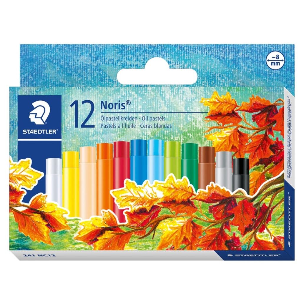 Staedtler Noris Club Oil Pastels - Assorted (Box of 12)