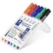 Staedtler Whiteboard Marker 301 - 1mm: Assorted (Wallet of 6)