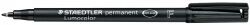 Staedtler Marker Pen - Lumocolor Permanent 318 0.6mm: F Black (Single)