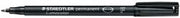 Staedtler Marker Pen - Lumocolor Permanent 318 0.6mm: F Black (Box of 10)