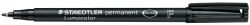 Staedtler Marker Pen - Lumocolor Permanent 318 0.6mm: F Black (Box of 10)