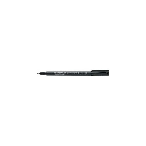 Staedtler Marker Pen - Lumocolor Permanent 318 0.6mm: F Black (Box of 10)