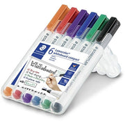 Staedtler Whiteboard Marker 341 - Compact Assorted (Wallet of 6)
