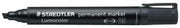 Staedtler Permanent Marker - 350-9: Chisel Black (Box of 10)