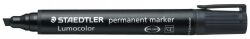 Staedtler Permanent Marker - 350-9: Chisel Black (Box of 10)