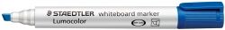 Staedtler Whiteboard Marker - Lumocolor 351B: Chisel Tip Blue (Box of 10)