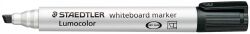 Staedtler Whiteboard Marker - Lumocolor 351B: Chisel Tip Black (Box of 10)