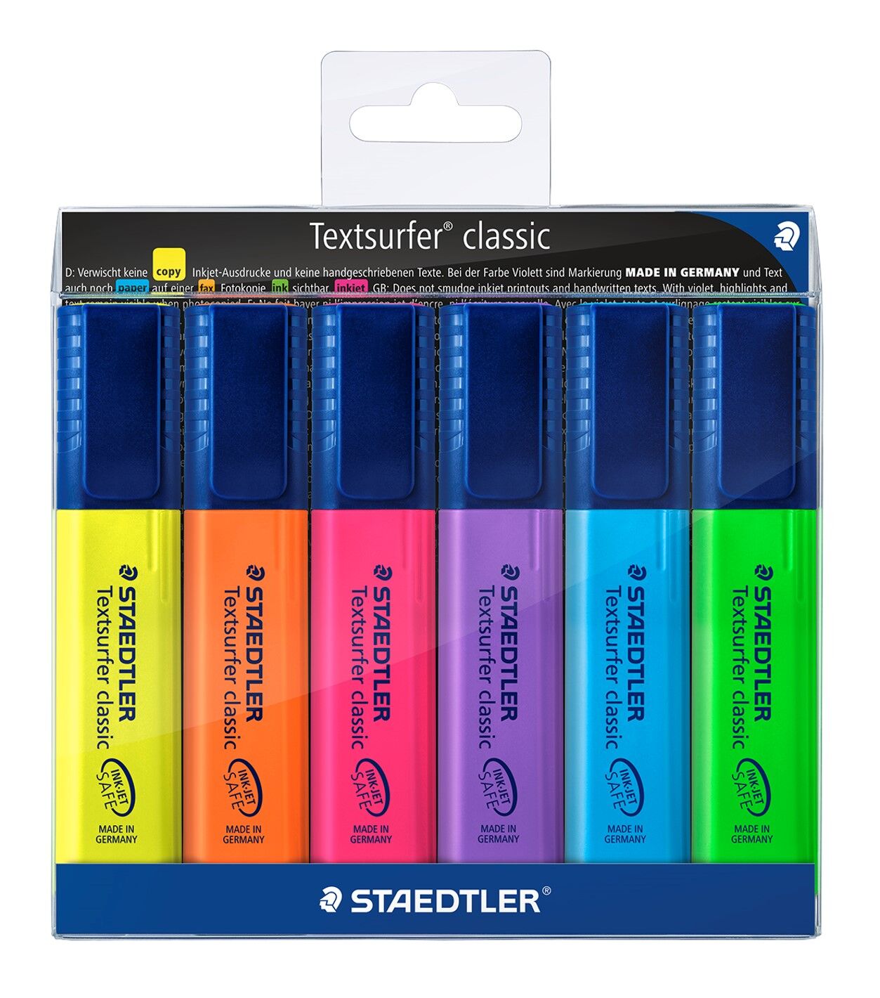 Staedtler Highlighter Textsurfer - Assorted (Wallet of 6)