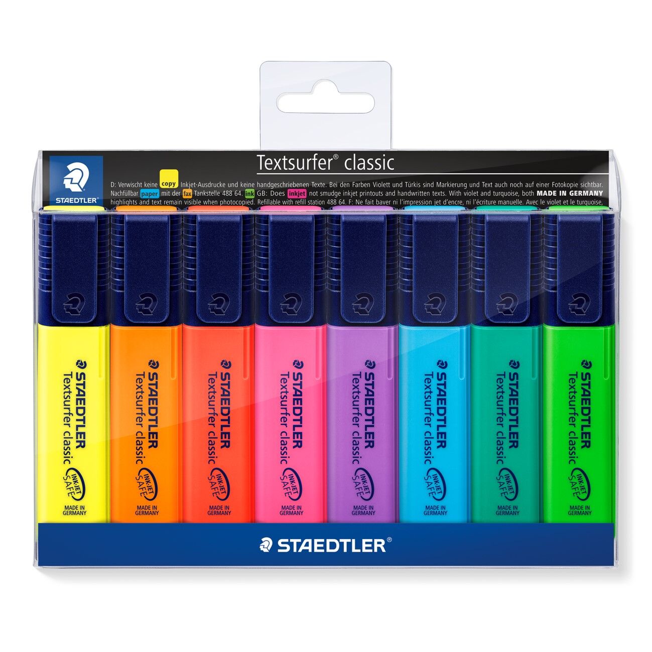 Staedtler Highlighter Textsurfer - Assorted (Wallet of 8)