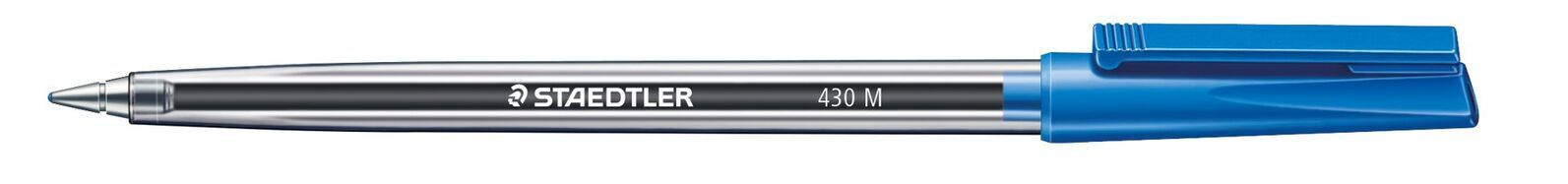 Staedtler Pen - Ballpoint Pen Stick 430: Medium Blue (Single)