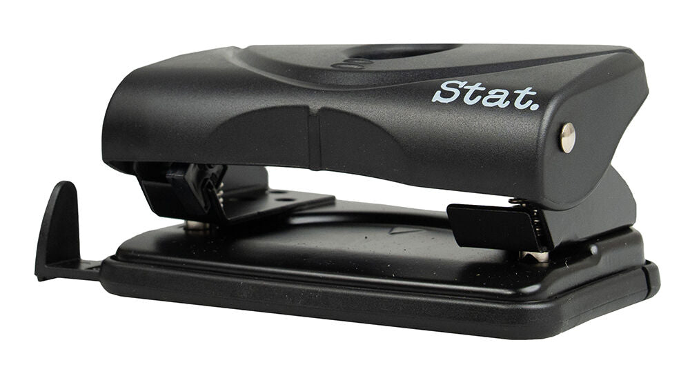 Stat Hole Punch - Small 2-Hole (10 Sheets): Plastic Black