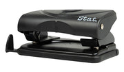 Stat Hole Punch - Medium 2-Hole (20 Sheets): Plastic Black