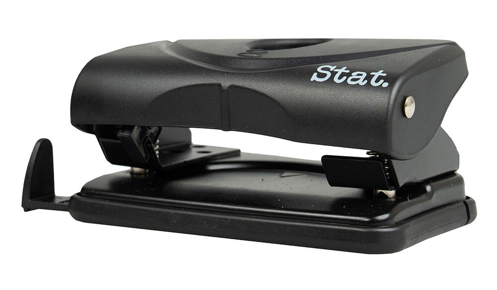 Stat Hole Punch - Medium 2-Hole (20 Sheets): Plastic Black