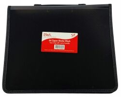 Stat Binder - A4 2R Zipper With Handle