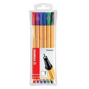 Stabilo Pen - Fibre Tip Point 88 (0.4mm): Pack of 6