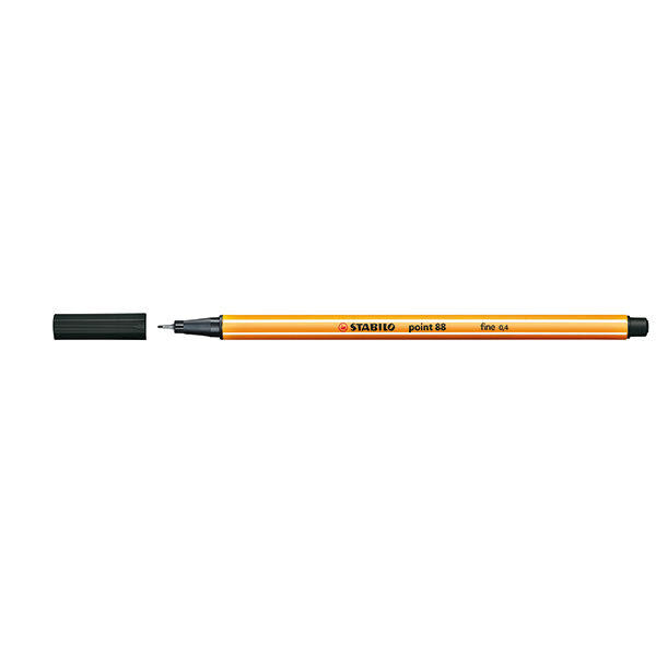 Stabilo Pen - Point 88 Fineliner (0.4mm): Black (Single)