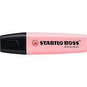 Stabilo Boss Highlighters - Pastel: Pink Blush (Box of 10)