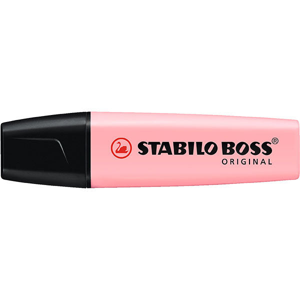 Stabilo Boss Highlighters - Pastel: Pink Blush (Box of 10)