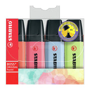 Stabilo Boss Pastel Chisel Assorted2 (Pack of 4)