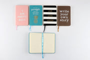 Stylex Notebook - PU Cover Fashion (A6): Assorted (192 Pages) - Pack of 4