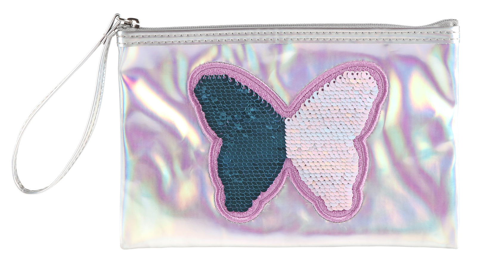 Stylex Flat Pencil Case (197x127) - Time to Shine: Glitter Silver