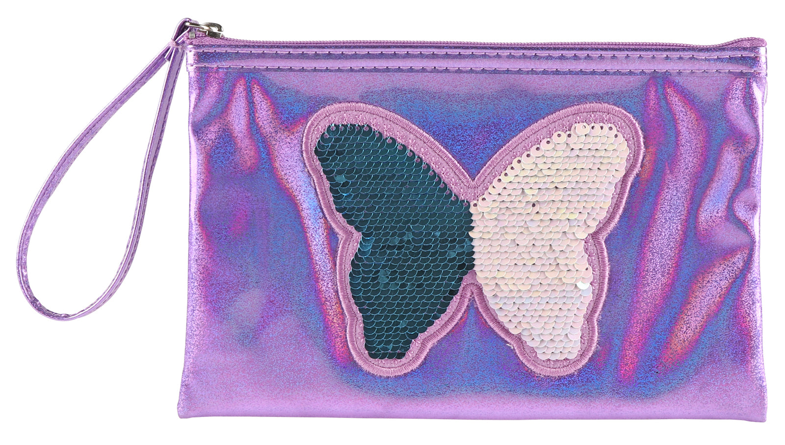 Stylex Flat Pencil Case (197x127) - Time to Shine: Glitter Purple