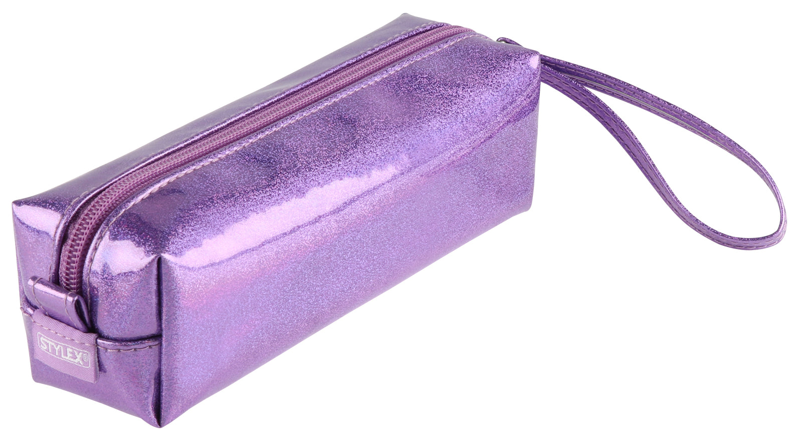 Stylex Rectangle Pencil Case (195x60x60) - Time to Shine: Glitter Purple