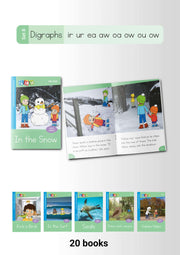 PLD Decodable Reading Books (Set 8 – ir ur ea aw oa ow ou)